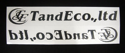 CAR MAKE T&E [TANDE FORWARD REVERSE SET STICKER] LIMITED SALE CARBON & WHITE CARBON TYPE FOR  CARMAKETE-02892