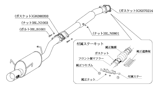KAKIMOTO RACING EXHAUST KAKIMOTO.R FOR MAZDA RX-7 FC3S  ZS302