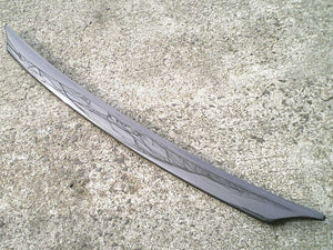 CAR SHOP F1 HOOD LIP TOP MOULDING PLAIN WEAVE CARBON FOR NISSAN SKYLINE GT-R R32 CARSHOP-F1-00002