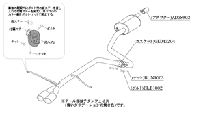 KAKIMOTO RACING EXHAUST CLASS KR FOR SUZUKI ALTO TURBO RS HA36S  S71335