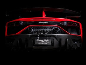 POWER CRAFT FULL TITAN HYBRID EXHAUST MUFFLER SYSTEM MATT TITAN TAIL WITH RACING STRAIGHT CATALYZER FOR LAMBORGHINI AVENTADOR SVJ ULTIMAE P-LA1040104-SE-MTT