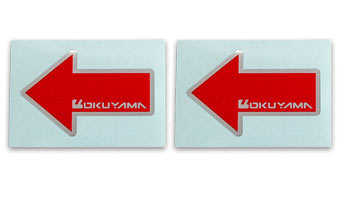 OKUYAMA 2-DISC SET OF ARROW STICKERS 380-060-0