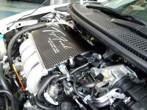 TOP FUEL DRY CARBON INTAKE MANIFOLD COVER STRUT BAR COMPATIBLE GOLD FOR HONDA CR-Z ZF1 ZF2