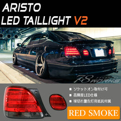 78WORKS LED TAIL LAMP VER 2 RED SMOKE FOR TOYOTA ARISTO JZS160