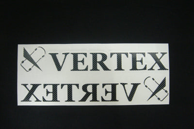 CAR MAKE T&E [VERTEX FORWARD REVERSE SET STICKER] LIMITED SALE CARBON & WHITE WHITE FOR  CARMAKETE-02895