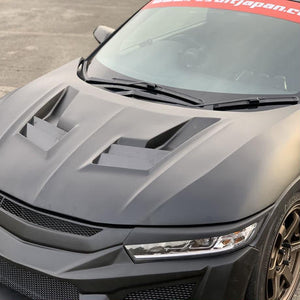 RESULT JAPAN AERO BONNET TYPE 2 CARBON FIN TYPE UNPAINTED FOR HONDA S660 JW5