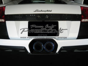 POWER CRAFT HYBRID EXHAUST MUFFLER SYSTEM ROUND TITAN TAIL FOR LAMBORGHINI MURCIELAGO LP640 LP650 P-LA310104