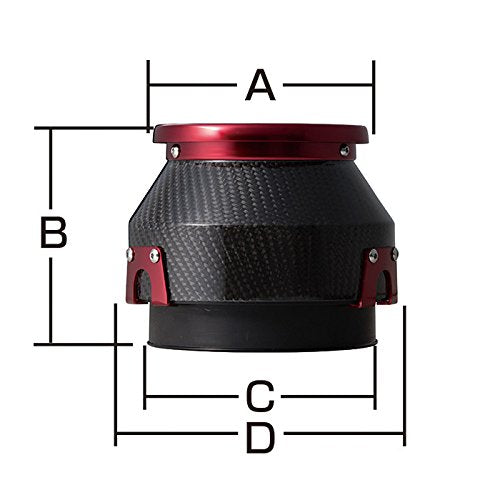 BLITZ CARBON POWER A3C CORE  For MULTIPLE FITTING  35303