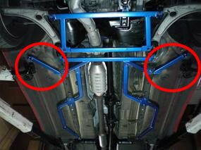 CUSCO Power Brace Floor Front Side  For MITSUBISHI Lancer Evolution CT9A Evo.99MR 4WD 2000T 564 492 FS