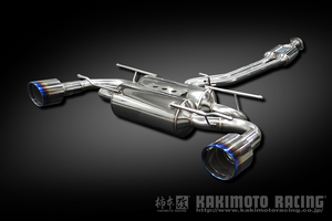KAKIMOTO RACING CLASS KR TI W. CENTER EXHAUST STAINLESS TAIL FOR TOYOTA GR86 ZN8 SUBARU BRZ ZD8 T713181WP
