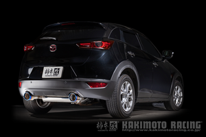 KAKIMOTO RACING CLASS KR TITANIUM FACE TAIL EXHAUST FOR MAZDA CX-3 DKLAW P5-VPS Z71348C