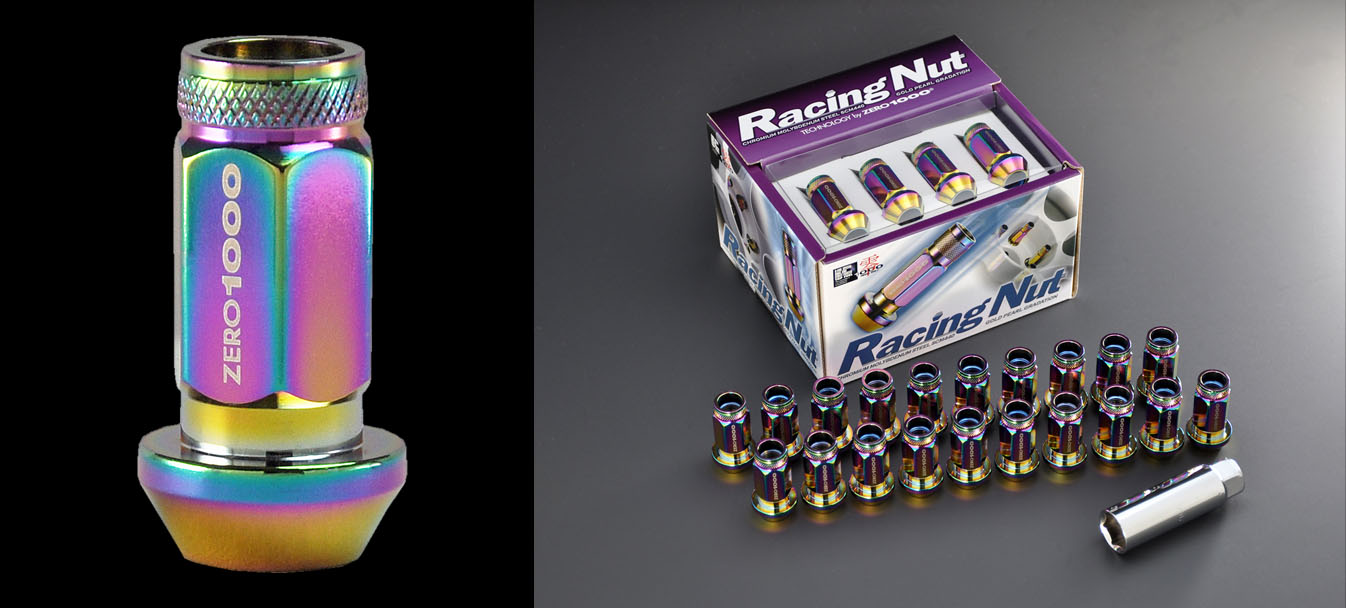 ZERO1000 OPEN-END TYPE LUG NUTS 45mm 16pcs M12×P1.25 707-B004