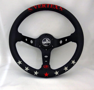 CAR MAKE T&E VERTEX STEERING WHEEL "VERTEX 7STAR" 90MMDEEP 33Φ FOR  CARMAKETE-02068