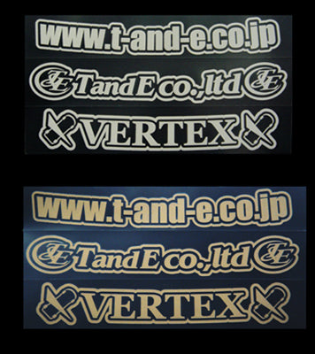 CAR MAKE T&E ROUND STICKER REFLECTIVE SILVER FOR  CARMAKETE-02908