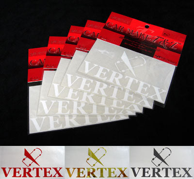 CAR MAKE T&E VERTEX CUT LETTER STICKER W120MM GOLD FOR  CARMAKETE-02841