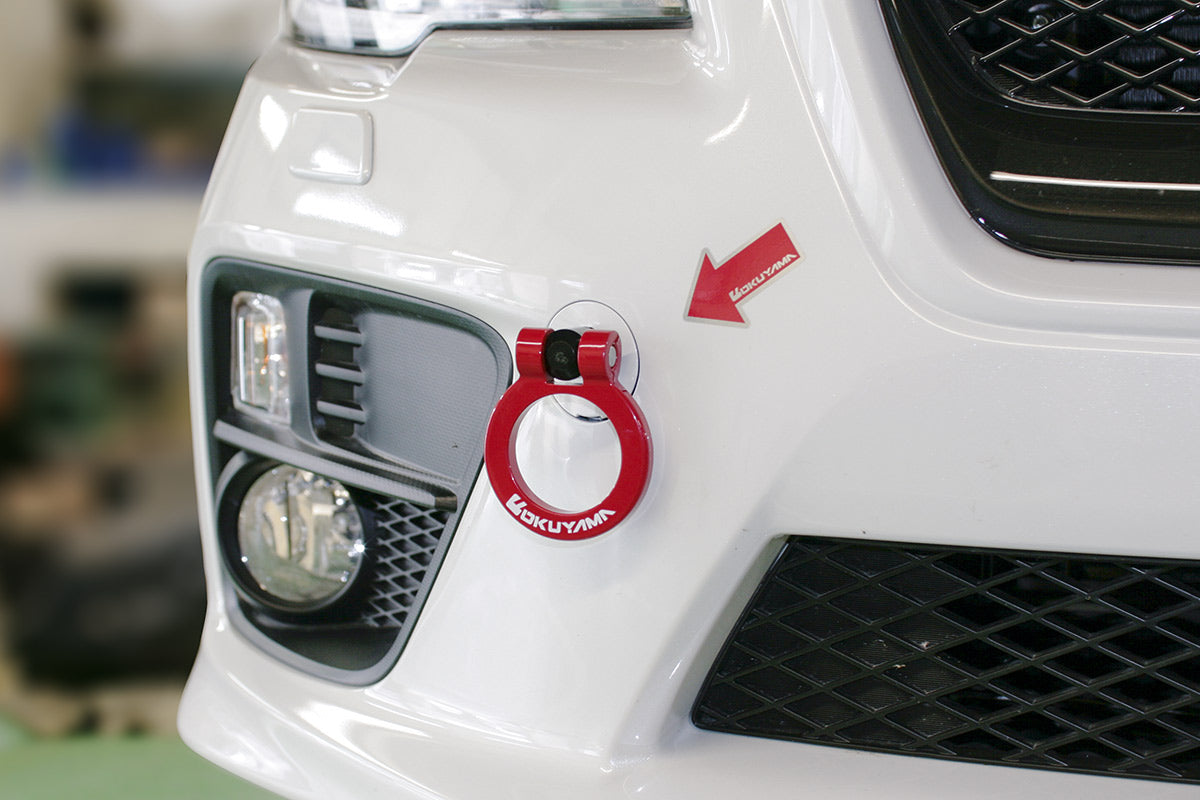 OKUYAMA TOWING HOOK Fr SILVER For WRX STI S4 VAB VAG A ~ C 301-093-2