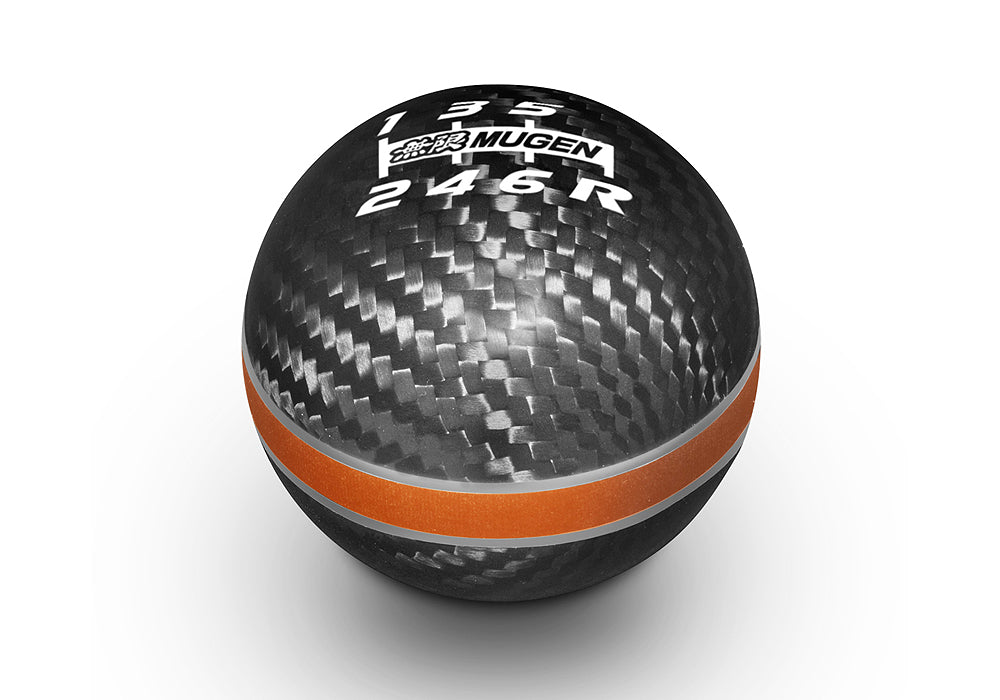 MUGEN CARBON SHIFT KNOB ORANGE For 54102-XLT-K2S0-OR