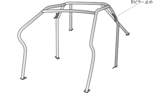 OKUYAMA DASH ROLL CAGE STEEL 6P For NISSAN GT-R R35 709-148-0