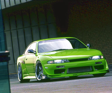 CAR MAKE T&E [VERTEX RIDGE] S14 SILVIA ~ MC (14 SILVIA PREVIOUS TERM) BUMPER CANARD LEFT AND RIGHT SET FOR  CARMAKETE-02177