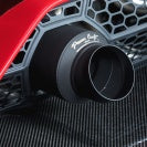 POWER CRAFT FULL TITAN HYBRID EXHAUST MUFFLER SYSTEM BLACK UPPER TAIL FOR LAMBORGHINI AVENTADOR SVJ ULTIMAE  P-LA1040104-BKUPT