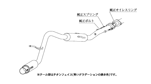 KAKIMOTO RACING EXHAUST GT BOX 06 S FOR SUBARU DIAS WAGON S321N S331N  D44315