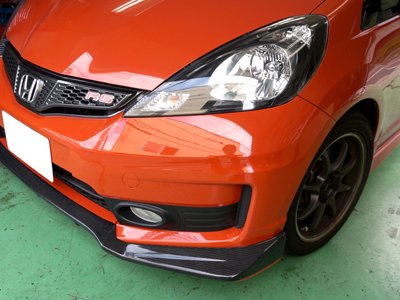 アクセサリー Defi/Seeker Honda Fit GE6/8 SEEKER FRONT HALF SPOILER PARTIAL CARBON UNPAINTED FOR HONDA FIT