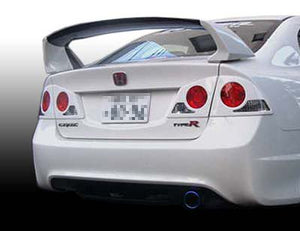 SEEKER CARBON REAR SPOILER UV CUT CLEAR UNPAINTED FOR HONDA CIVIC FD2  16020-FD2-C01