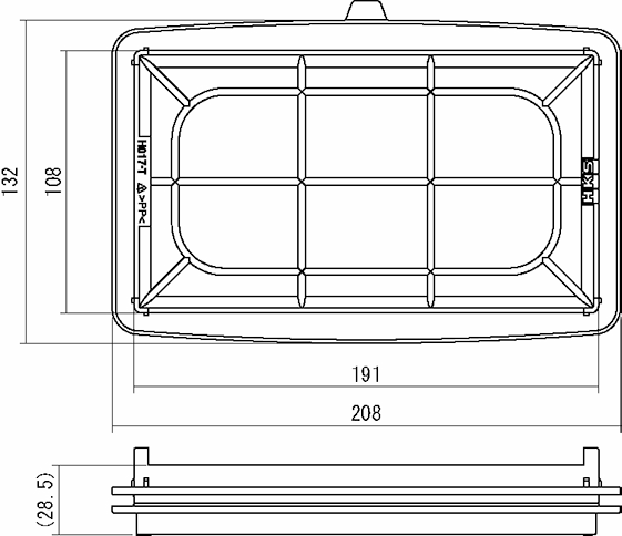 HKS SUPER AIR FILTER  For HONDA S660 JW5 S07A TURBO  70017-AH117