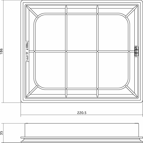 HKS SUPER AIR FILTER  For TOYOTA PRIUS α ZVW40W ZVW41W 2ZR-FXE 70017-AT122