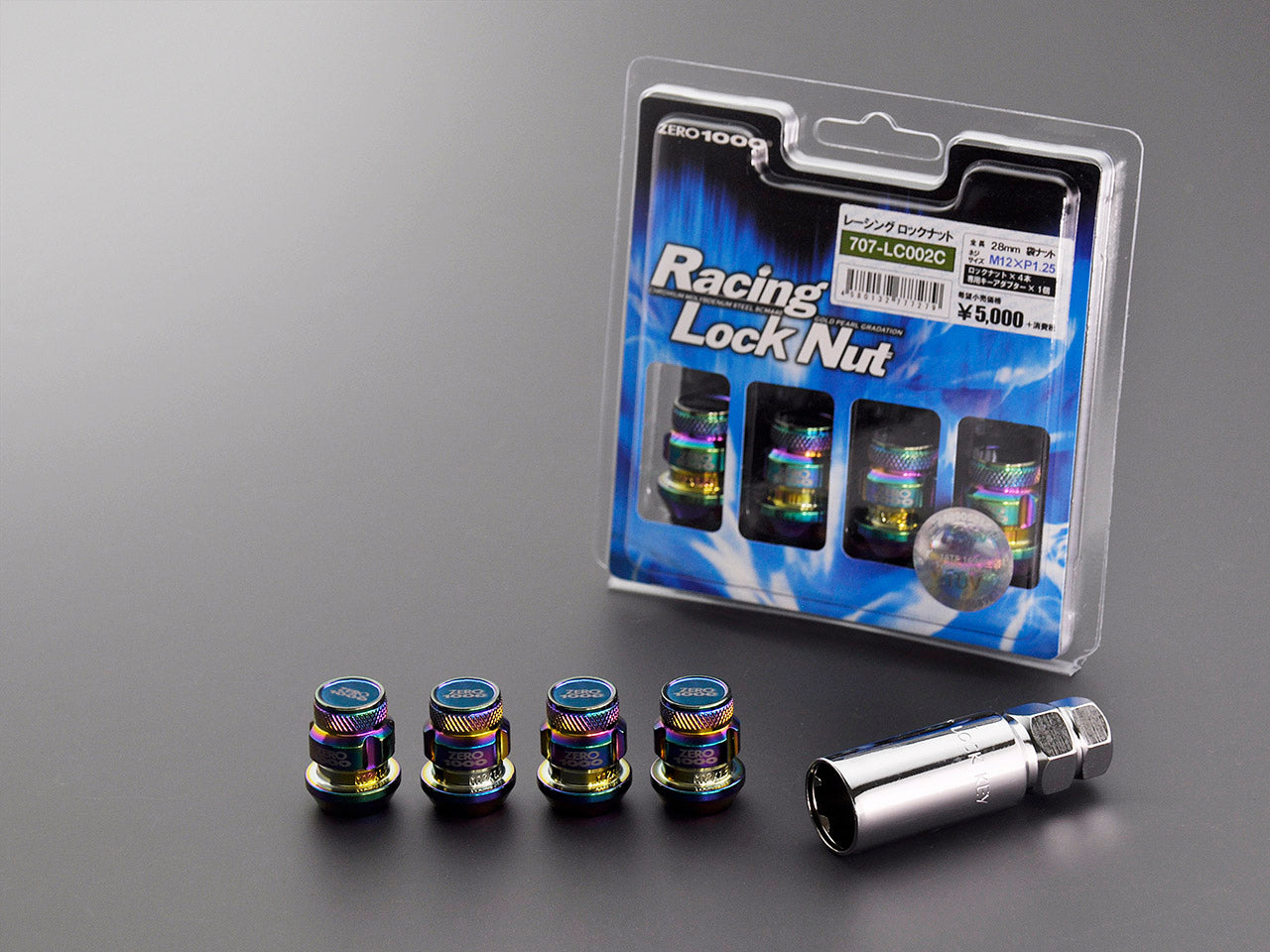 ZERO1000 RACING LOCK NUTS 28mm 4pcs M12×P1.25 707-LC002C