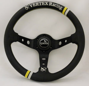 CAR MAKE T&E VERTEX STEERING WHEEL "VERTEX RACING" 90MMDEEP 33Φ FOR  CARMAKETE-02067