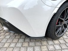 LEMS DRY CARBON REAR UNDER SPLITTER VER1 LEFT AND RIGHT SET UNPAINTED FOR TOYOTA GR86 ZN8 SUBARU BRZ ZD8 L763-1