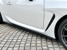 LEMS DRY CARBON SIDE SPLITTER VER1 LEFT AND RIGHT SET UNPAINTED FOR TOYOTA GR86 ZN8 SUBARU BRZ ZD8 L762-1