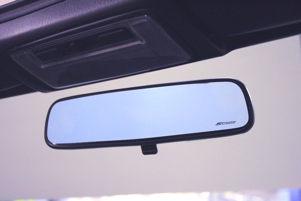 SPOON BLUE WIDE REAR ROOM MIRROR For HONDA FIT GD1 GD3 76400-BRM-001