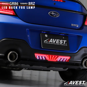 AVEST FULL LED BACK FOG LIGHT SMOKE FOR TOYOTA GR86 ZD8 SUBARU BRZ ZD8 TO3003-J-SB