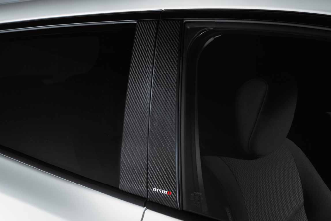 NISMO Carbon Pillar Garnish  For Leaf ZE0  802DS-RNZ00
