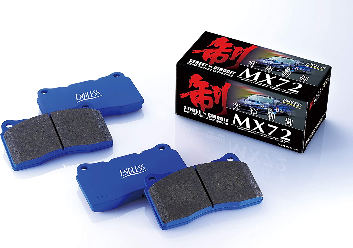 ENDLESS MX72K BRAKE PAD REAR FOR SUZUKI ALTO ALTO HUSTLE HA11S HB11S HA21S HB21S (WORKS・4-WHEEL DISC) EP286-MX72K