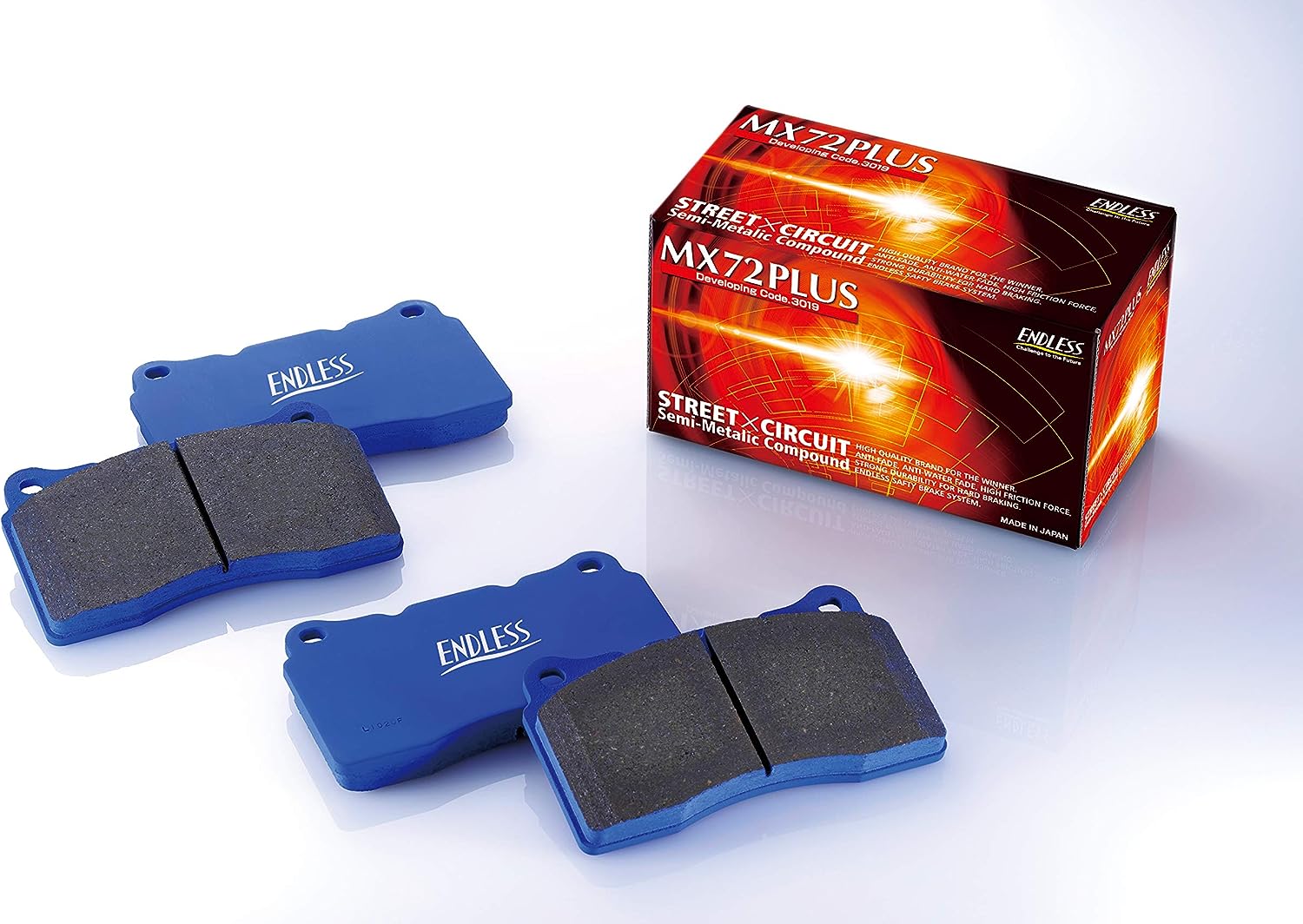 ENDLESS MX72 PLUS BRAKE PAD REAR FOR TOYOTA GR86 ZN8 GR MONOBLOCK BRAKE KIT RCP207-MX72-PLUS