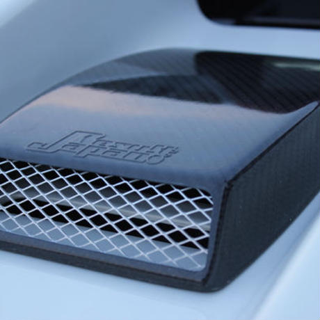 RESULT JAPAN CARBON ENGINE HOOD DUCT COVER URETHANE CLEAR COAT FOR HONDA S660 JW5