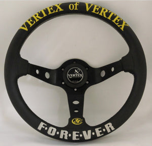CAR MAKE T&E VERTEX STEERING WHEEL "VERTEX FOREVER" 90MMDEEP 33Φ FOR  CARMAKETE-02069