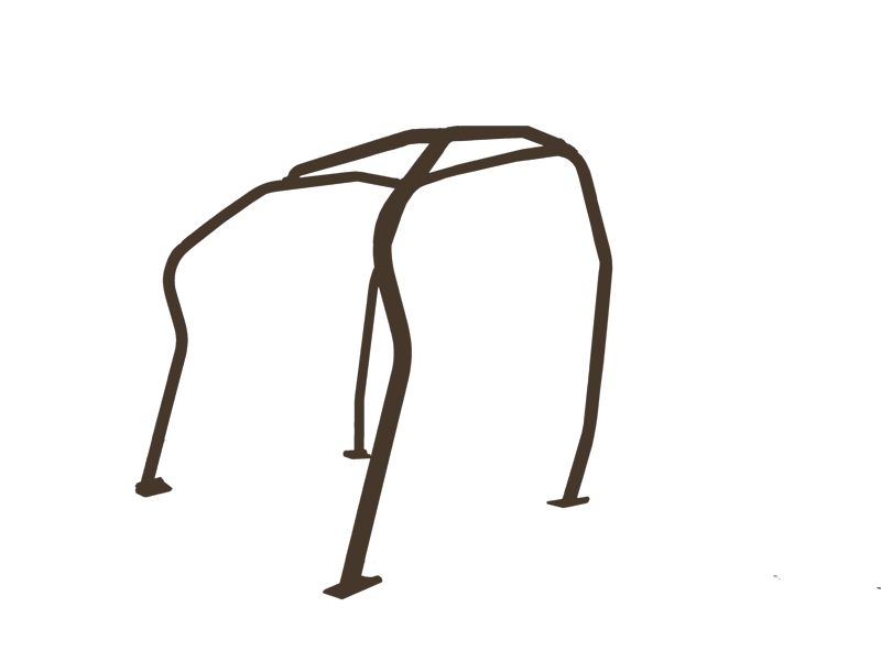 SAITO ROLLCAGE FRONT FOUR POINTS STEEL FOR NISSAN SILVIA S13 SUNROOF