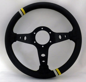 CAR MAKE T&E VERTEX STEERING WHEEL "VERTEX RACING" 90MMDEEP 33Φ FOR  CARMAKETE-02067