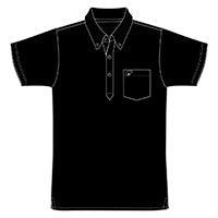 MUGEN BLACK COMMANDER EYE POLO SHIRT Medium  For UNIVERSAL FITTING 90000-XYK-632A-K3