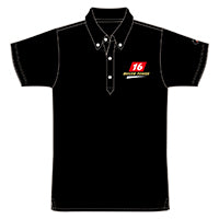 MUGEN BLACK MUGEN16 POLO SHIRT Large  For UNIVERSAL FITTING 90000-XYK-633A-K4