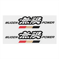 MUGEN BLACK POWER STICKER A SMALL  For UNIVERSAL FITTING 90000-YZ5-311A-K2