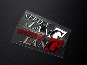 CAR MAKE T&E VERTEX LANG CLEAR STICKER WHITE FOR  CARMAKETE-02862
