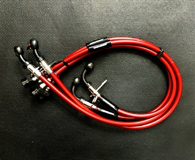 SEEKER RED COAT STAINLESS MESH BRAKE LINE FOR HONDA S660  12200-660-000