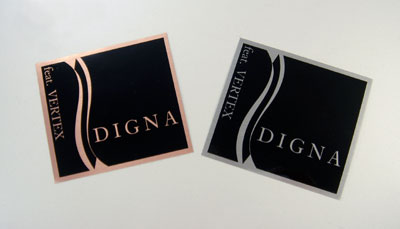 CAR MAKE T&E DIGNA SQUARE STICKER COPPERMIX FOR  CARMAKETE-02900