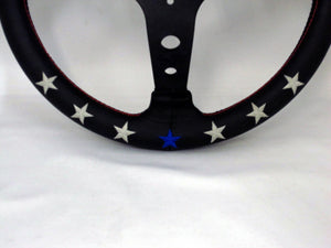 CAR MAKE T&E VERTEX STEERING WHEEL "VERTEX 7STAR" 90MMDEEP 33Φ FOR  CARMAKETE-02068