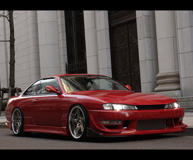 CAR MAKE T&E [VERTEX LANG] S14 SILVIA MC~ (LATE 14 SILVIA) UNDER CANARD WET CARBON FOR  CARMAKETE-03041